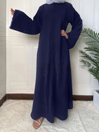 Minimalist Style Long-sleeved Cardigan Dress For Women
