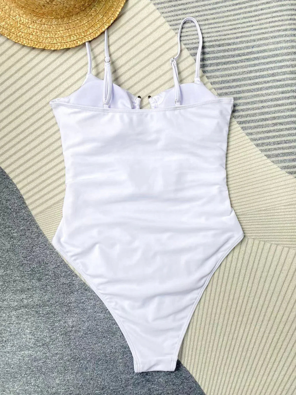 Women's Pure Color Bikini One-piece Swimsuit - DanaFashionstore