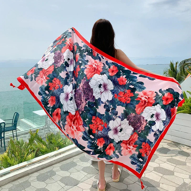 Sun-proof All-matching Shawl Beach Travel Dual-use Outdoor Beach Towel - DanaFashionstore