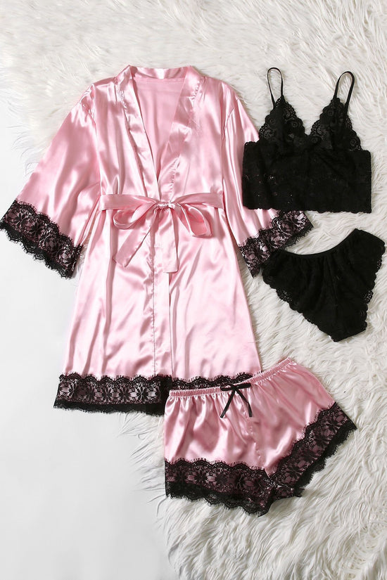 Artificial Silk Plus Size European And American Nightgown - Dana Fashion