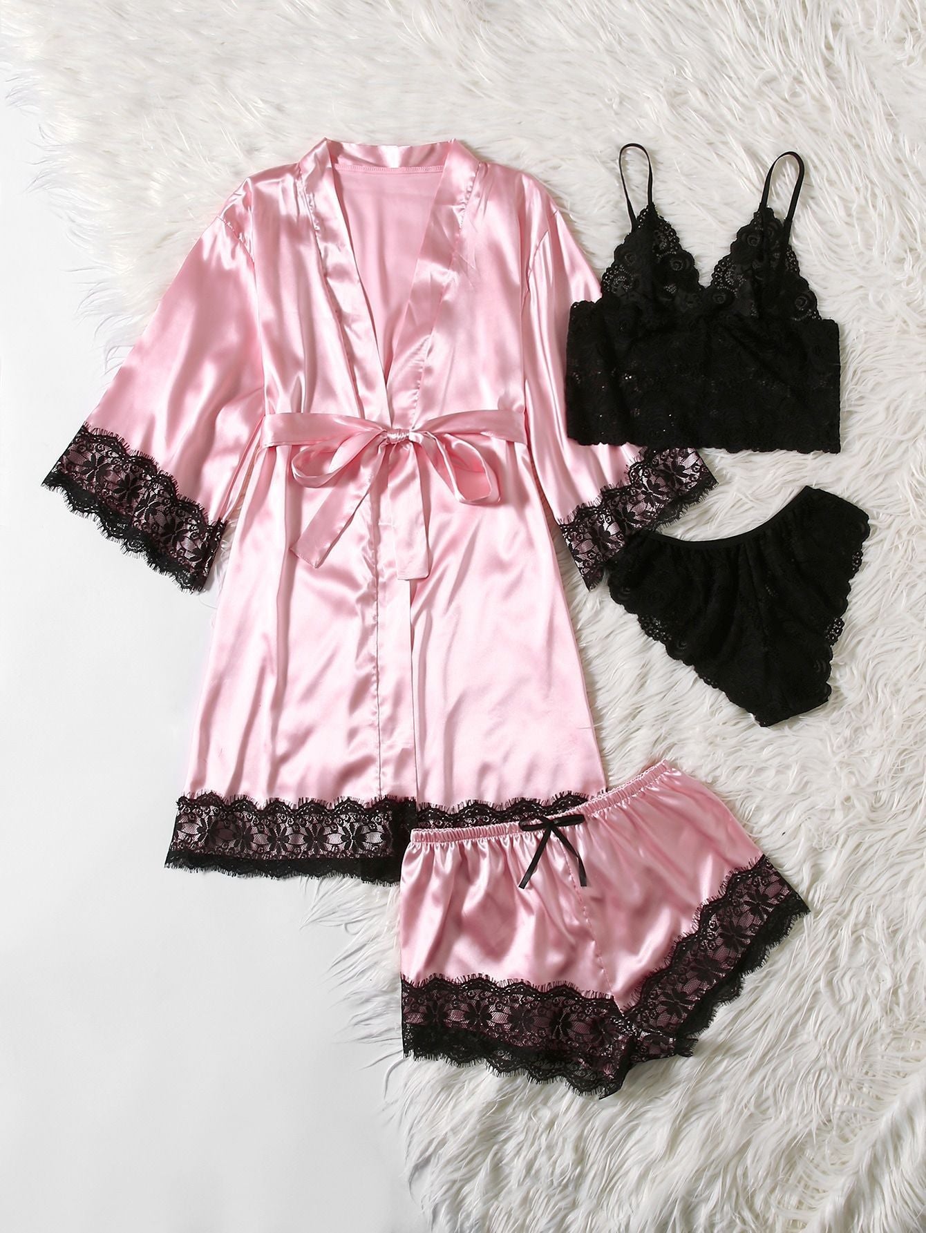 Artificial Silk Plus Size European And American Nightgown - Dana Fashion