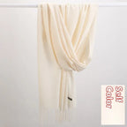 Pure Color Warm Keeping Scarf All-match Cashmere Shawl - DanaFashionstore