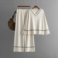 New Loose Casual Sweater Pullover Two-piece Dress Of Knitted Sweater