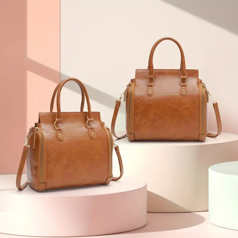 Women's Multifunctional Leather Shoulder Bag Handbag - Dana Fashion