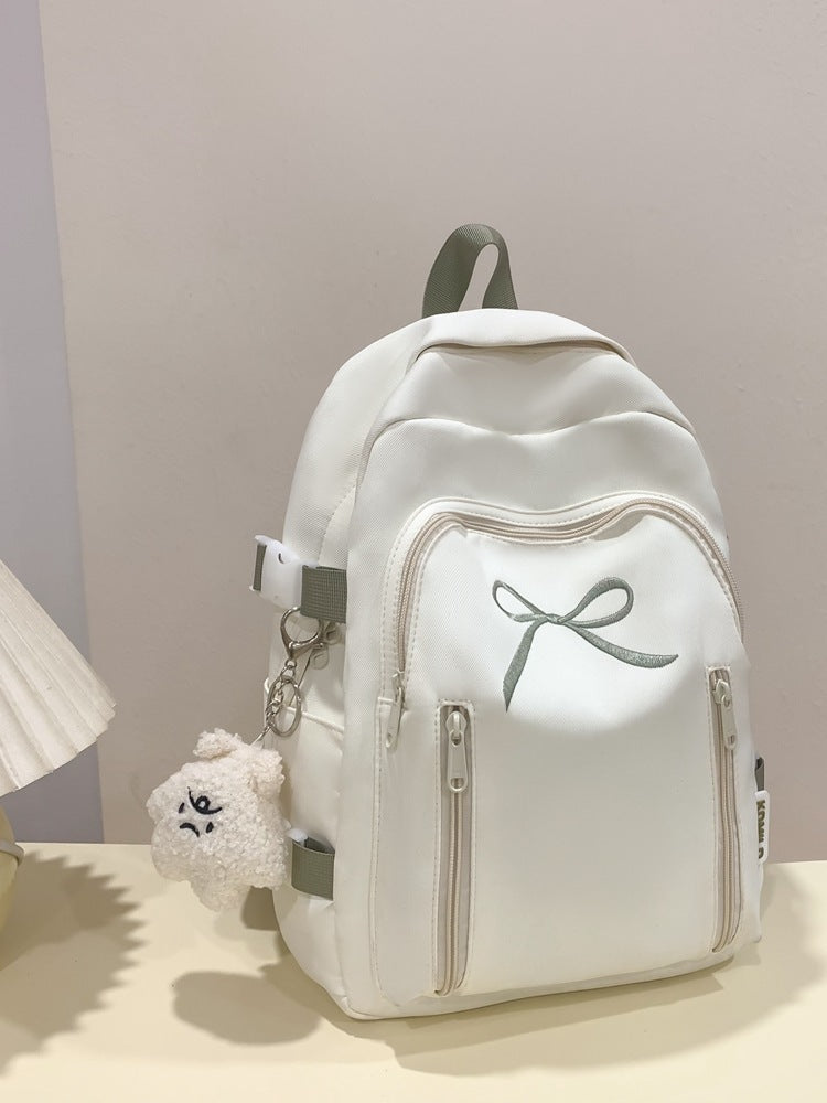 Large Capacity Girl Bow Backpack With College Style - Dana Fashion