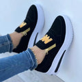 Large Size Sports Shoes Flat Solid Color Women's Casual Sneakers - DanaFashionstore
