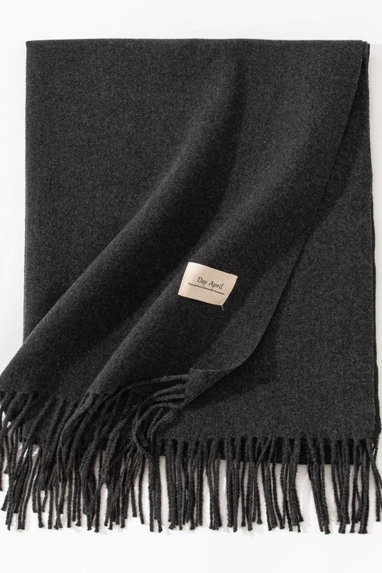 Pure Color Artificial Cashmere Scarf Women's Winter High-grade Shawl
