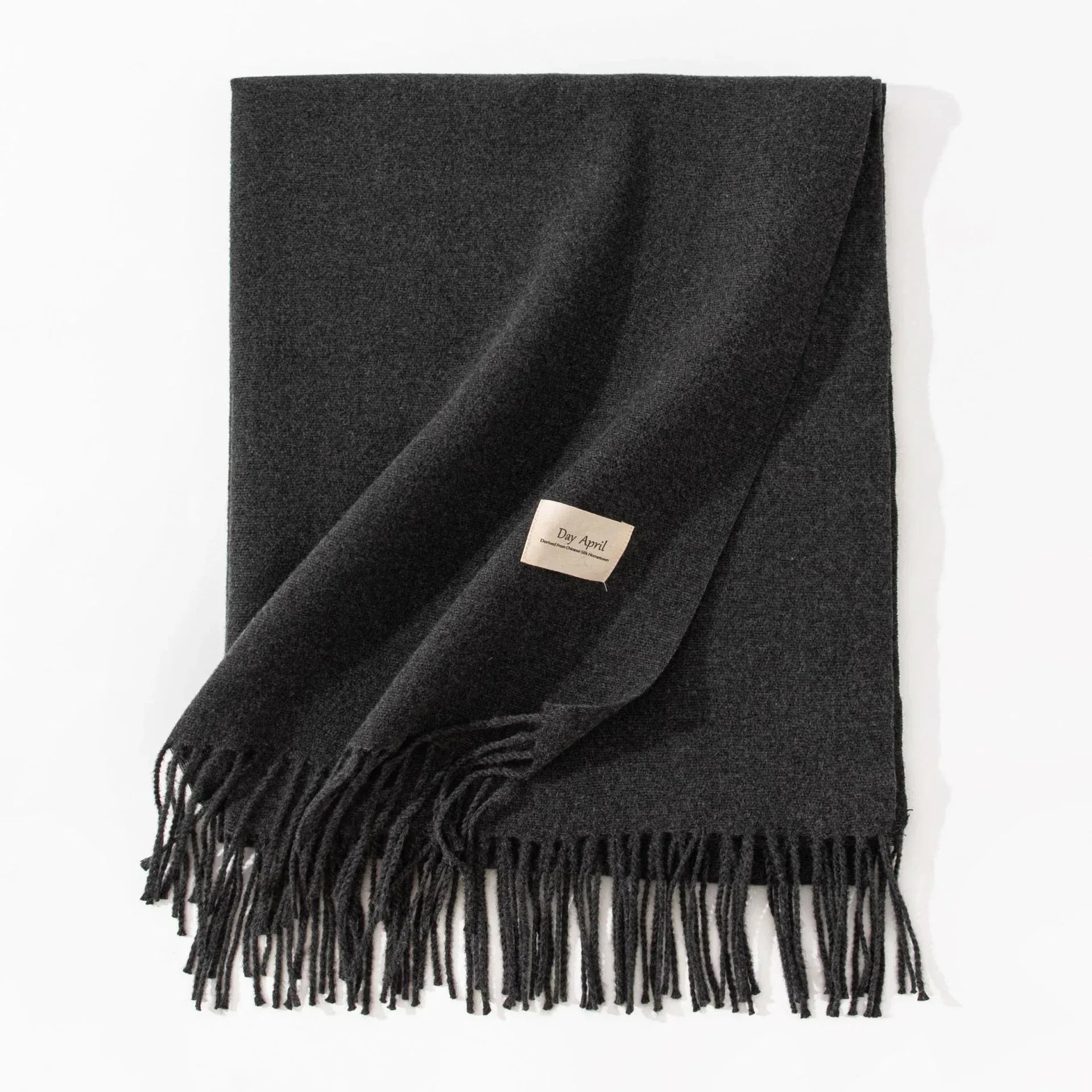 Pure Color Artificial Cashmere Scarf Women's Winter High-grade Shawl - DanaFashionstore