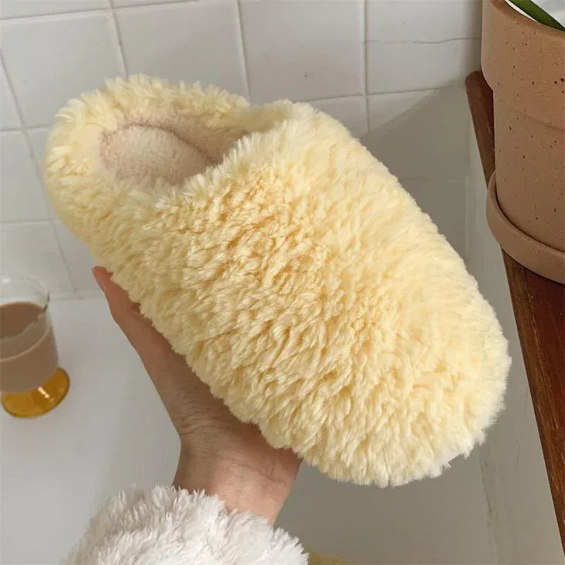 Women's Simple Japanese Style Thermal Cotton Slippers - DanaFashionstore