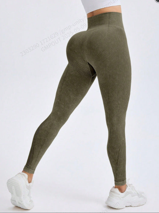Chemical Fiber High Waist Long Yoga Pants Female - Dana Fashion