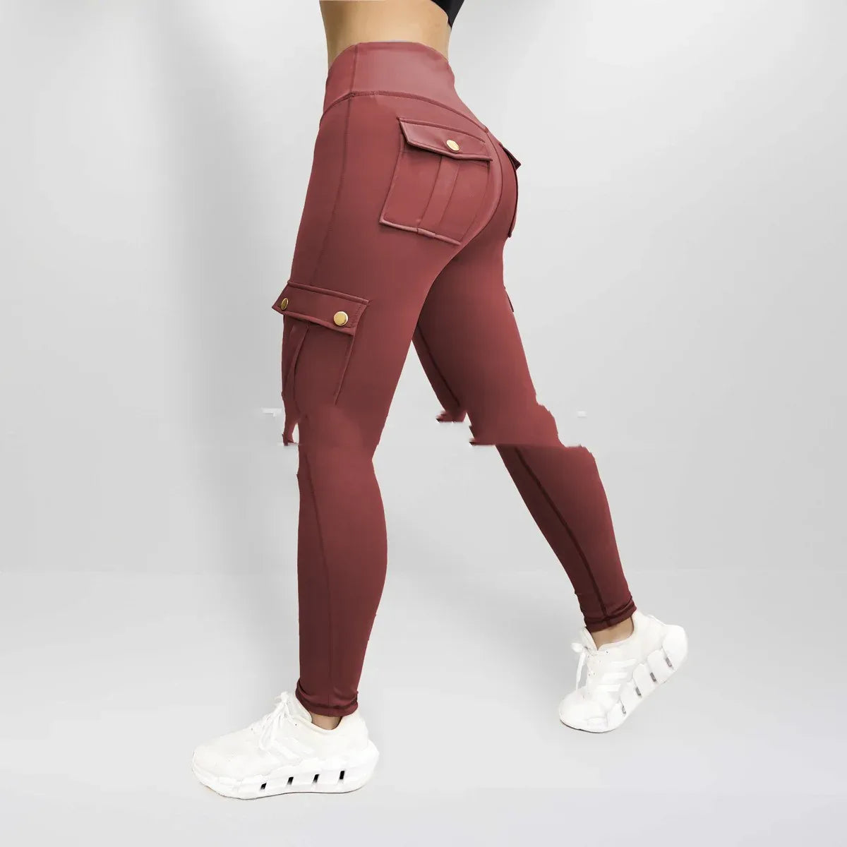 Workwear With Pocket Fitness Pants For Women High Elastic Tight - DanaFashionstore