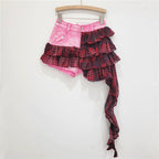 Short Stitching Fashionable All-match Irregular Cake Skirt