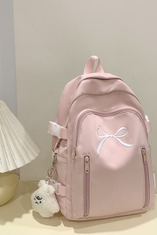 Large Capacity Girl Bow Backpack With College Style - Dana Fashion