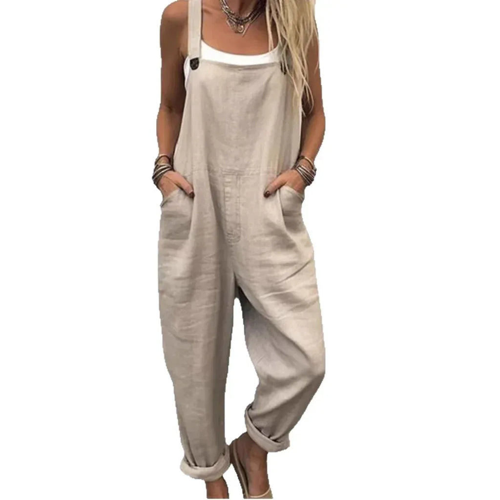 Vintage Print Loose Jumpsuit 2026 - European American Style Jumpsuit - DanaFashionstore