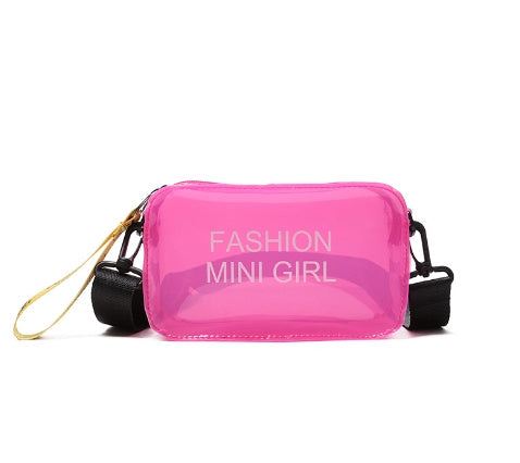 Transparent Square Fashion Trend Jelly Single Shoulder Diagonal Cross Bag - Dana Fashion