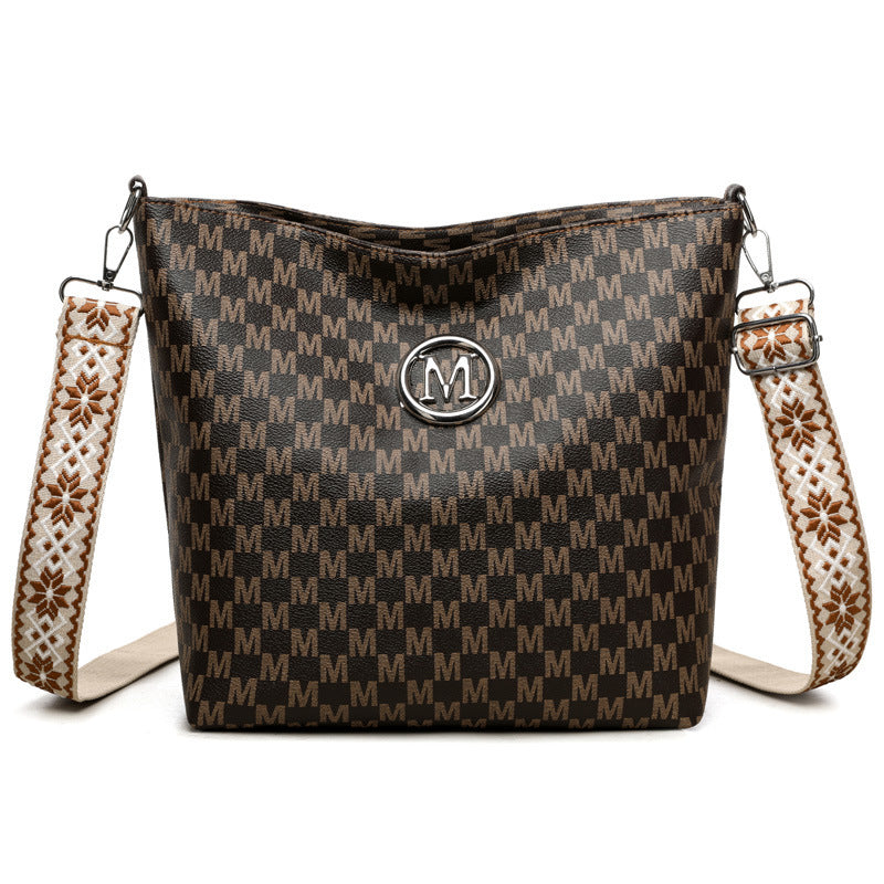 Soft Leather Retro Simple All-match Fashion Shoulder Bag - Dana Fashion