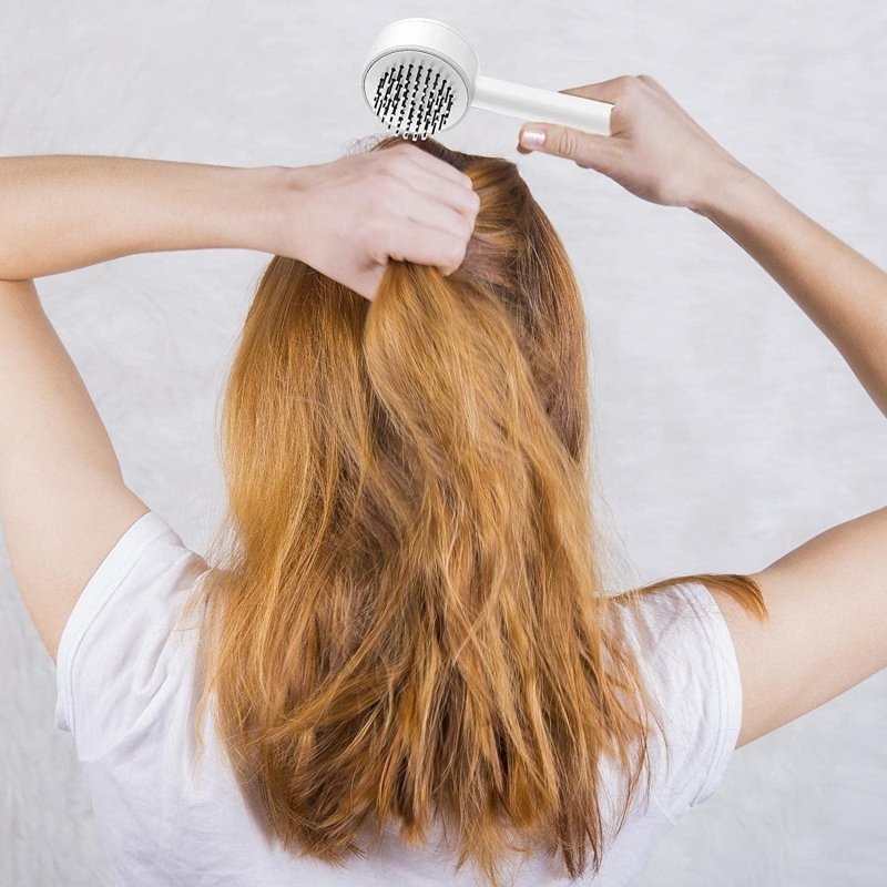 3D Air Cushion Massager Brush With Retractable Bristles Self Cleaning Hair Brush Massage One-key Self-cleaning Hair Brush Anti-Static Airbag Massage Comb For Women Curly Hair Brush $19.00 Dana Fashion Color: Pink Beauty Tools 3D Air Cushion Design: Our wo