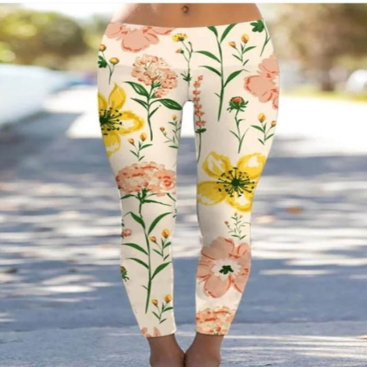 3D Flower Oil Painting Printing Women's High Waist Package Hip Stretch Leggings $56.50 Dana Fashion Color: Printing Size: 2XL Women's clothing Product information: Thickness: thin Pattern: plants and flowers Fabric name: imitation Cotton Color: Printing E