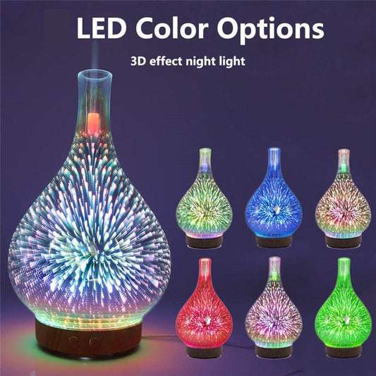 3D Glass Aroma Diffuser Colorful Lamp Humidifier Night Light $85.00 Dana Fashion Product specification: A AU Beauty Tools Overview: 1. Aromatherapy & Atomizer Switch Press once and press again to stop the spray. 2. Color switch After turning on the power,