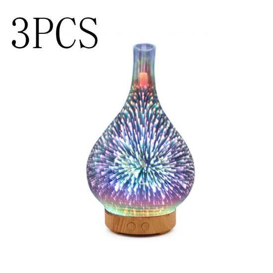 3D Glass Aroma Diffuser Colorful Lamp Humidifier Night Light $130.00 Dana Fashion Product specification: A US 3pcs Beauty Tools Overview: 1. Aromatherapy & Atomizer Switch Press once and press again to stop the spray. 2. Color switch After turning on the