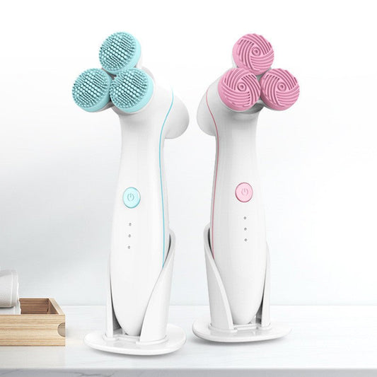 3D Smart Massage Cleanser Electric Cleanser Electric Silicone Facial Cleanser $55.50 Dana Fashion Color: Blue Beauty Tools Product information: Material: Silicone Style: simple at home Features: Lifting, cleansing Colour: blue, pink Packing list: Electric