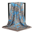 Paisley Printed 90 Square Scarf Retro Fashion Shawl - DanaFashionstore