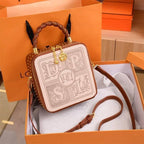 Versatile One Shoulder Crossbody Embroidered Small Square Bag - DanaFashionstore
