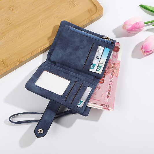 Short Korean Version PU Soft Leather Off Multi-slot Wallet And Coin Purse - Dana Fashion