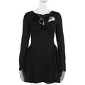 Socialite Elegant Bubble Sleeve Dress 2026 - Fitted Waist Slim Dress - DanaFashionstore