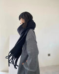 Women's Temperament Fashion Warm Solid Color Shawl Scarf - DanaFashionstore
