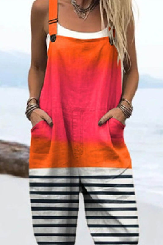 Fashion Women's Summer 3D Printing Casual Suspenders