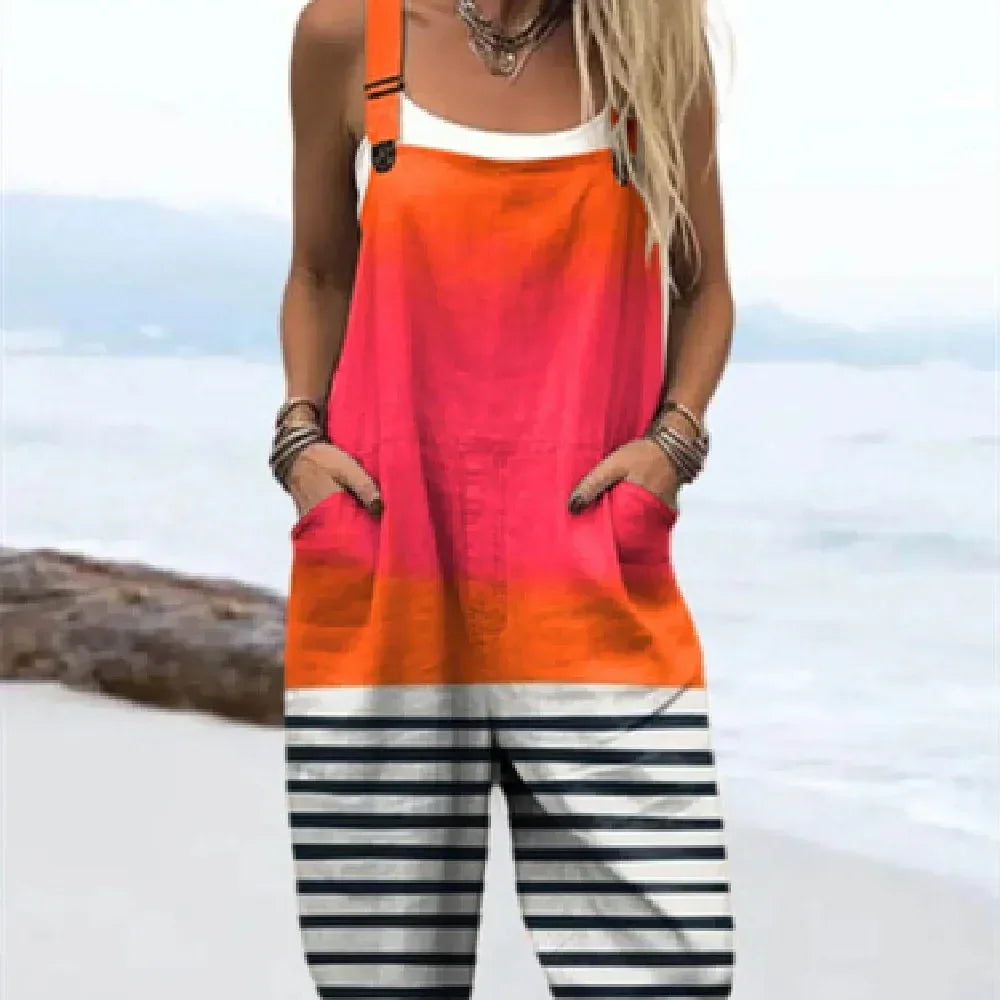 Fashion 3D Printing Suspenders 2026 - Summer Casual Jumpsuit - DanaFashionstore