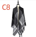 Women's Cashmere-like Plus-sized Double-sided Qicaigei Scarf Shawl - DanaFashionstore
