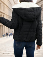 Black Casual Street Style Padded Coat 2026 - Lightweight Warm Short Jacket - DanaFashionstore