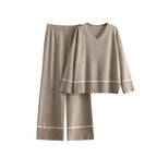 New Loose Casual Sweater Pullover Two-piece Dress Of Knitted Sweater