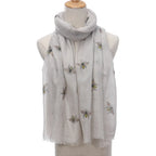 Bee Print Women's Neck Warmer Travel Sun Protection Shawl - DanaFashionstore