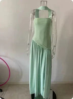 Color Matching Tube Top Dress 2026 - Sexy Off-Shoulder Summer Dress - DanaFashionstore