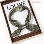 Solid Color Square Scarf Artificial Silk Small Square Towel - DanaFashionstore
