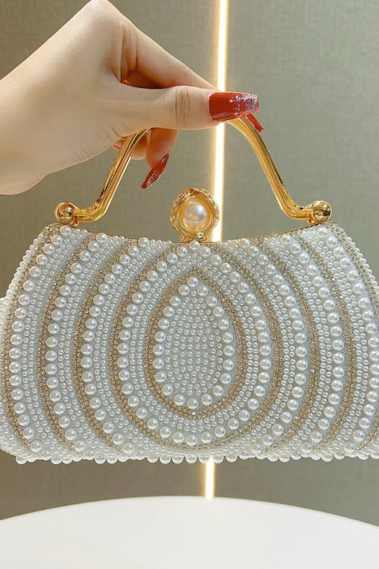 Women's Pearl Diamond Shoulder Handbag - Dana Fashion