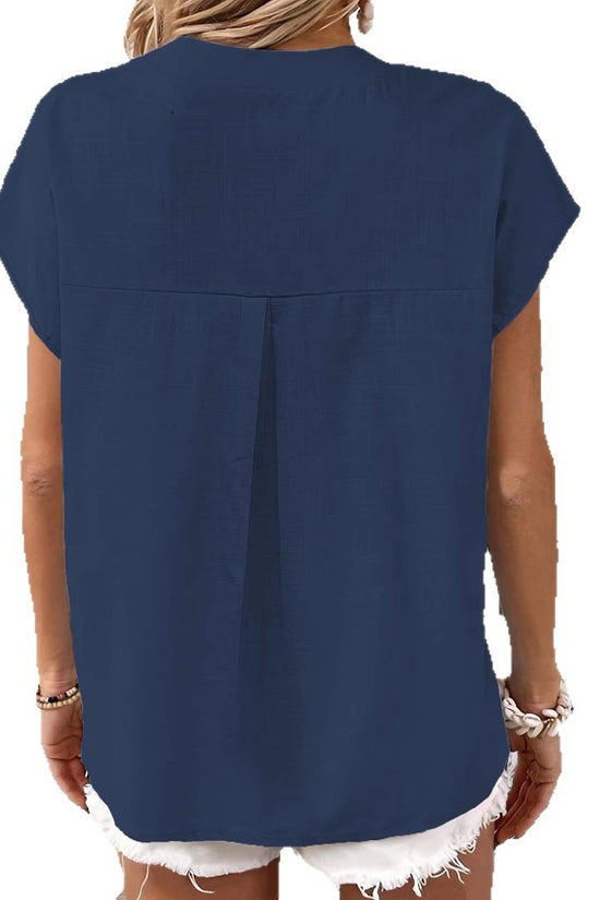 Retro Cotton And Linen Women's Casual Shirt