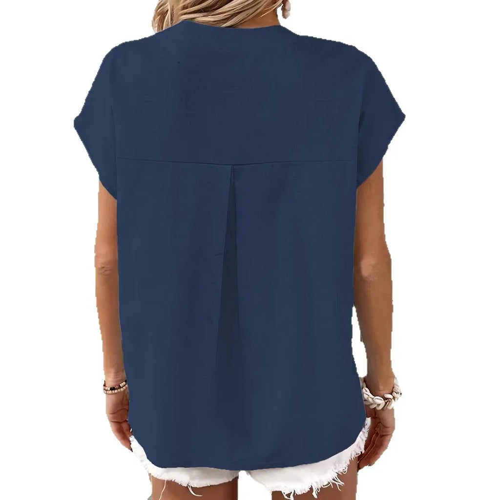 Retro Cotton And Linen Women's Casual Shirt - DanaFashionstore