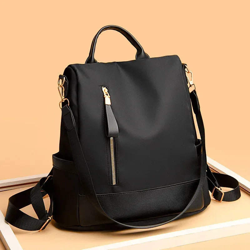 Fashion Simple Solid Color Three-purpose Anti-theft Backpack Outdoor - DanaFashionstore