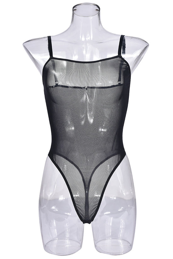 Sheer Mesh Sexy Backless Temptation Jumpsuit Sexy Lingerie
