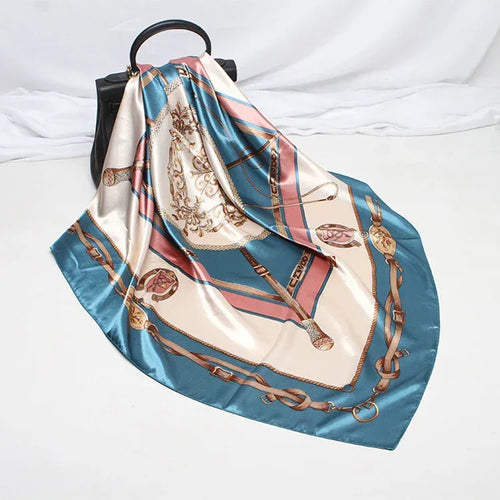 Digital Printed Square Silk Scarf - DanaFashionstore