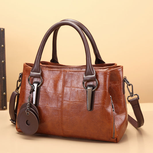 New Retro Contrasting Color Large Capacity Bag - Dana Fashion