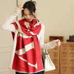 Female Versatile Fashion Thickened Warm Cashmere Scarf - DanaFashionstore