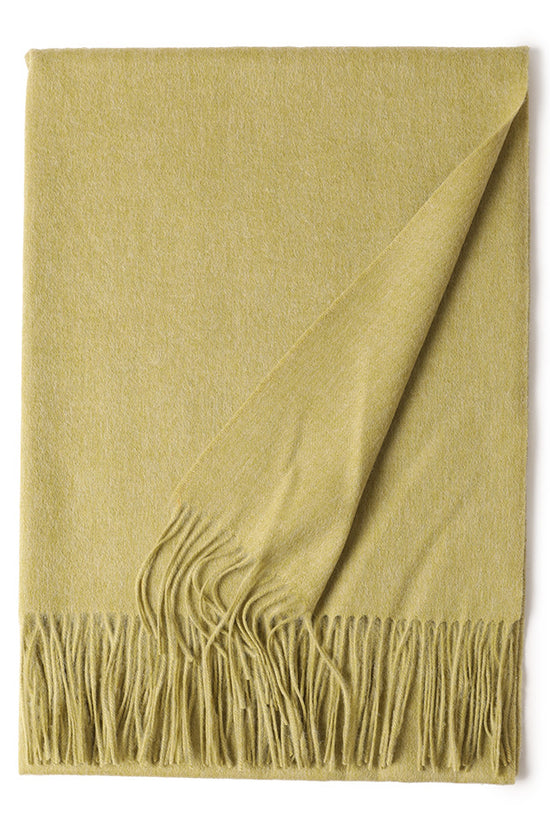 New Solid Color Wool Long Beard Warm Tassel Scarf Thick