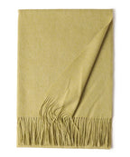 New Solid Color Wool Long Beard Warm Tassel Scarf Thick - DanaFashionstore