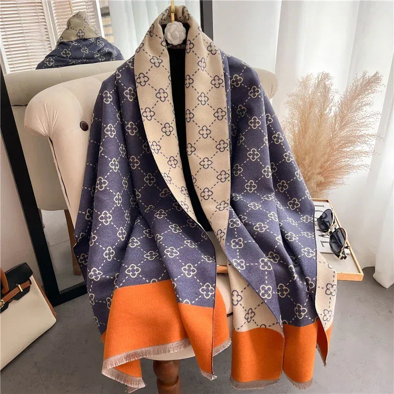 Women's Thickened Warm Double Sided Cashmere Scarf - DanaFashionstore