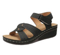 Retro Casual Flower Line Shaped Women's Slope Heel Sandals - DanaFashionstore